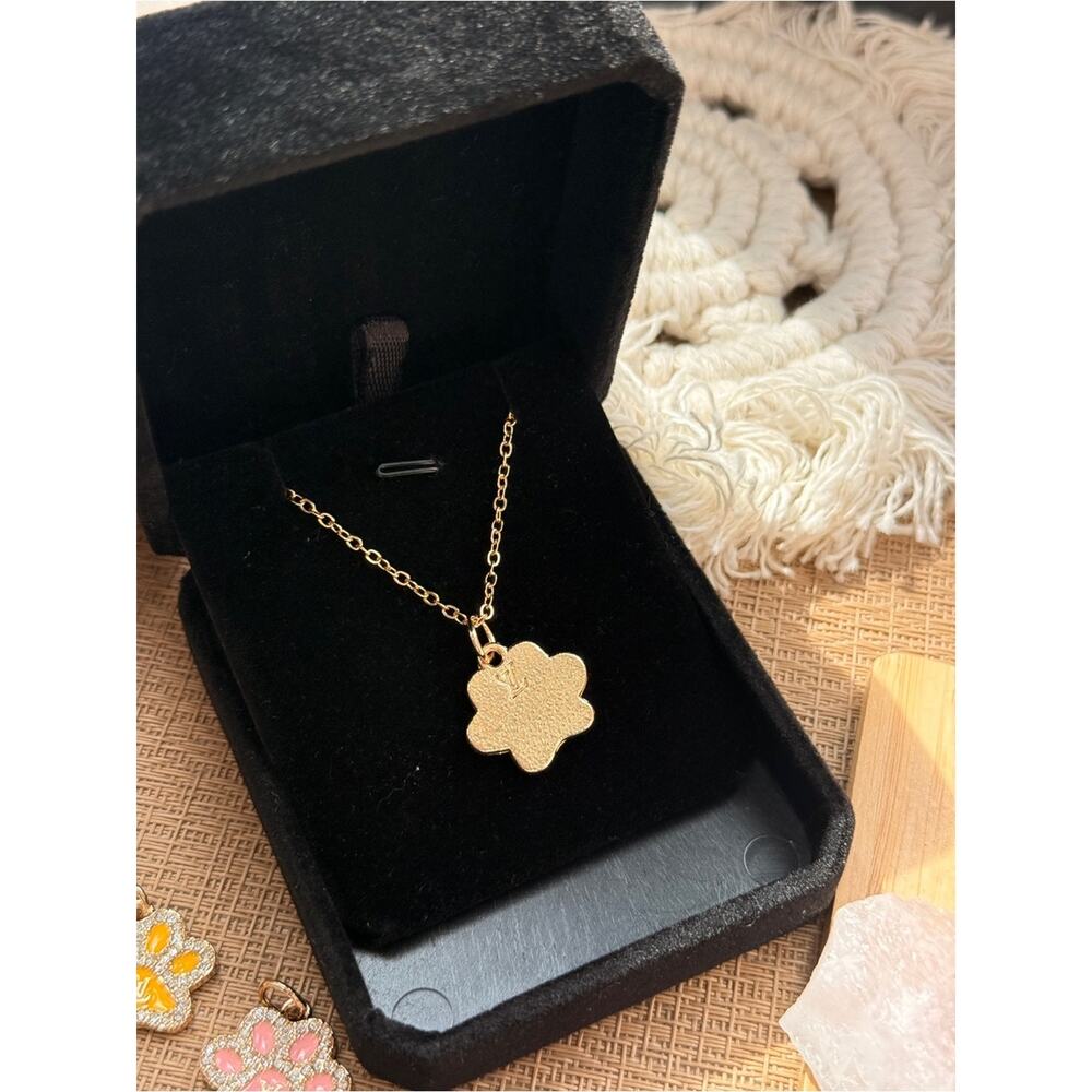 ONLY 1! Vintage Paw LV logo Upcycled Necklace - Picture 3 of 3